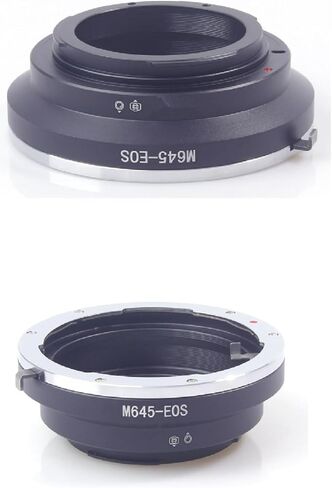 محول عدسة متين من الألومنيوم والنحاس لعدسة تثبيت Mamiya 645 M645 إلى EOS EF EF-S Mount Camer لكاميرات كانون in Kuwait