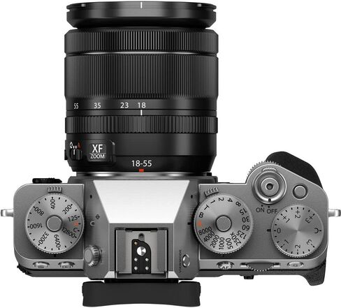 كاميرا PIxel Hub FUJIFILM Fuji X-T5 بدون مرآة مع عدسة 18-55 مم (فضي) - حزمة ملحقات مكونة من 7 قطع تشتمل على: بطاقة SD سعة 64 جيجابايت، وقارئ بطاقات، وحقيبة أدوات، ومنفاخ. طقم القماش والتنظيف in Kuwait