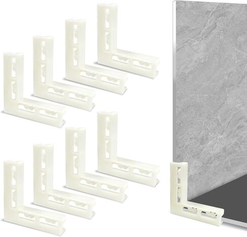 8 Pieces Photo Backdrop Board Bracket, Vertical Plastic L Bracket, Universal Background Holder Stand for Photograph Studio Background Food Product Shooting (Beige) in Kuwait