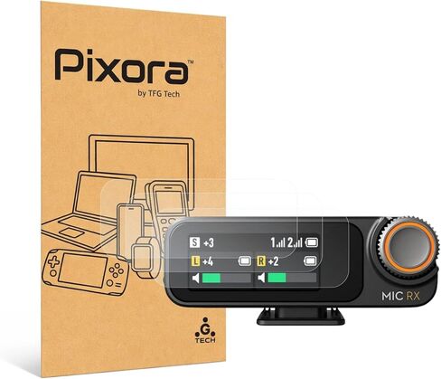 واقيات شاشة Pixora Kanso Clear (3-Pack) - عالية الوضوح - لجهاز استقبال DJI Mic 2 (DMR02) in Kuwait