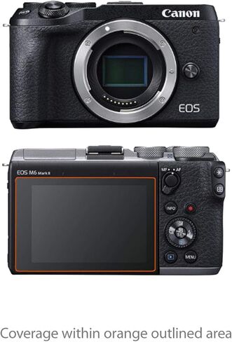 واقي شاشة BoxWave متوافق مع Canon EOS M6 Mark II - ClearTouch مضاد للتوهج (عبوتان)، طبقة رقيقة غير لامعة مضادة لبصمات الأصابع in Kuwait