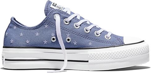 حذاء رياضي نسائي من Converse Chuck Taylor All Star Lift ذو منصة مطرزة بالنجوم ومنخفض الرقبة in Kuwait