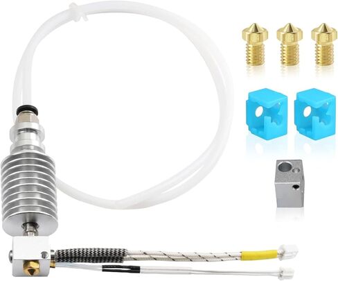 Upgrade I3 Mega Hotend, V5 J-Head Hotend, Up to 500°C High Temperature Print Head Compatible for ANYCUBIC Mega Pro Hotend Compatible for ANYCUBIC I3 MEGA, I3 MEGA X, Mega S, Mega Pro 3D Printer, in Saudi Arabia