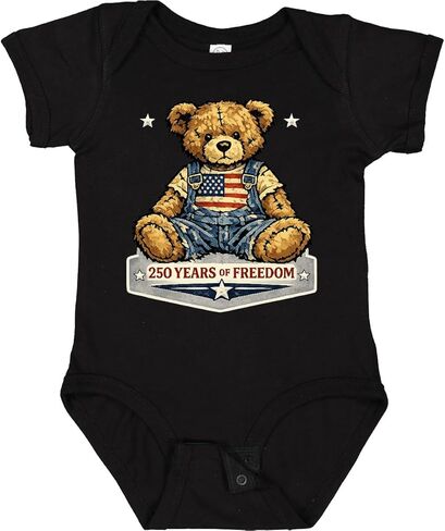 inktastic USA 250 Years Teddy Bear Baby Bodysuit in Saudi Arabia