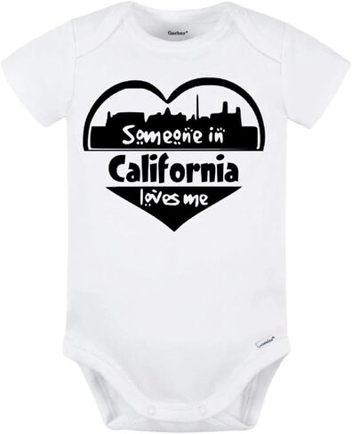 California Baby Onesie - Someone in California Loves Me in Kuwait