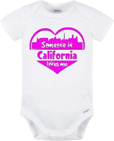 California Baby Onesie - Someone in California Loves Me in Kuwait