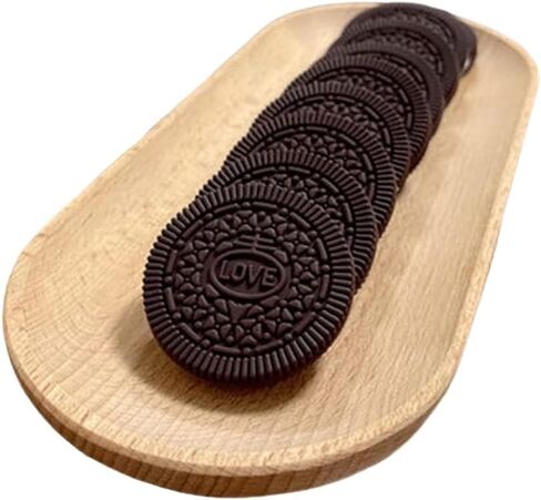 9Pcs Realistic Artificial Cookies Fake Biscuits Fake Chocolate Dessert Crackers Food Model Photography Prop for Home Kitchen Party Shop Display Decoration (Chocolate) in Kuwait
