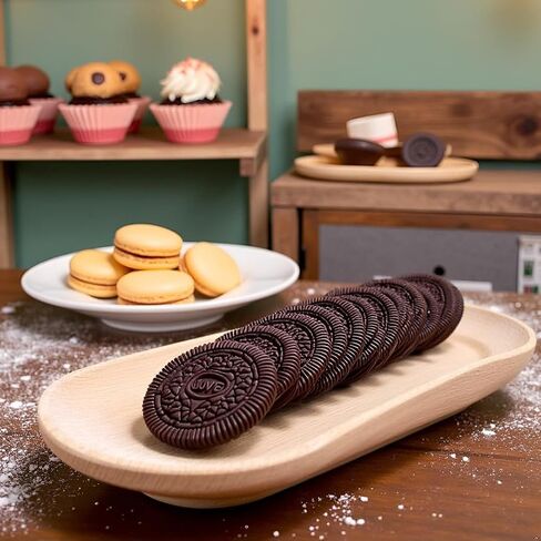 9Pcs Realistic Artificial Cookies Fake Biscuits Fake Chocolate Dessert Crackers Food Model Photography Prop for Home Kitchen Party Shop Display Decoration (Chocolate) in Kuwait