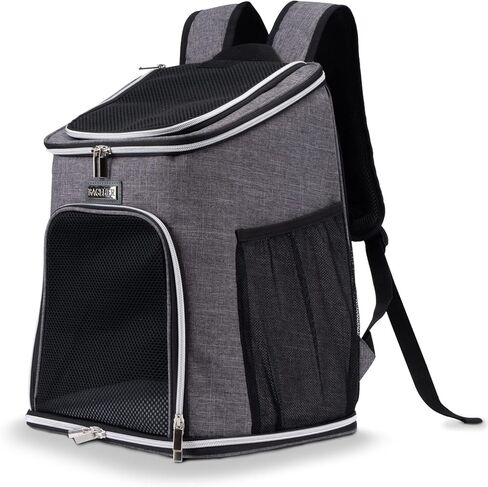 BAGLHER Expandable Cat Carrier Backpacks, Retractable Pet Carrier Backpack for Small Dogs & Cats with Breathable Mesh, Travel Bag Up to 18 Lbs for Hiking Camping Outdoor - Green in Saudi Arabia