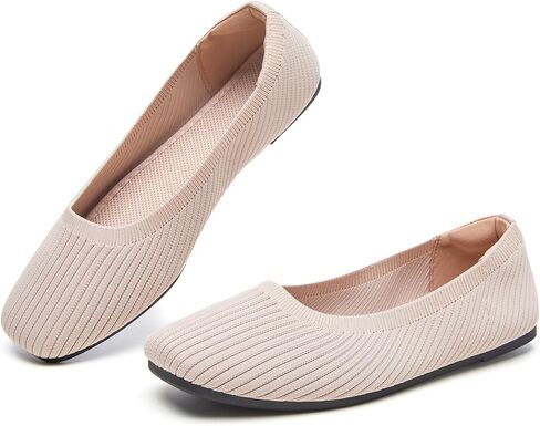 Iarus Women's Flats Shoes Square Toe Casual Ballet Flats Business Dress Shoes Comfortable Slip on Shoes for Dressy Office Work Teacher in Saudi Arabia