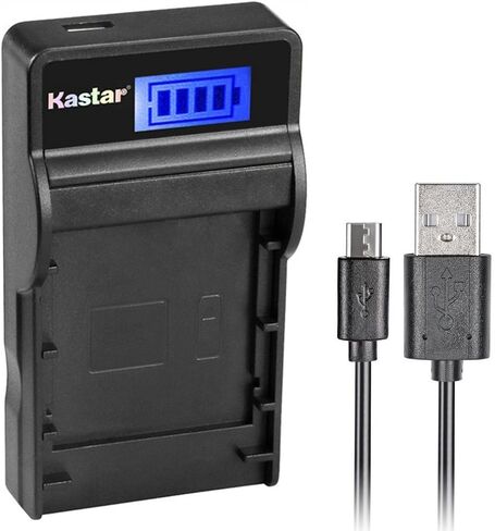 Kastar Slim LCD Charger Replacement for Panasonic DMW-BMB9 DMW-BMB9E DMW-BMB9PP Lumix DMC-FZ40 DMC-FZ45 DMC-FZ47 DMC-FZ48 DMC-FZ60 DMC-FZ62 DMC-FZ70 DMC-FZ72 DMC-FZ100 DMC-FZ150 Leica V-Lux2 V-Lux3 in Kuwait