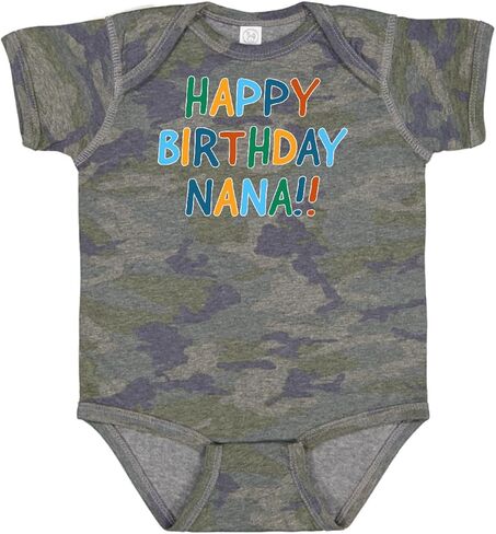 inktastic Happy Birthday Nana Baby Bodysuit in Saudi Arabia