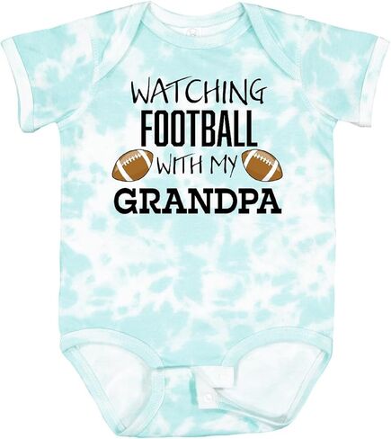 inktastic Watching Football with My Grandpa Baby Bodysuit in Kuwait