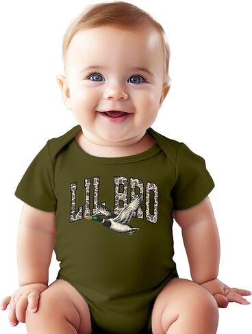 Olive Loves Apple Camo Lil Bro Baby بدلة صيد البط للأولاد قطعة واحدة in Kuwait