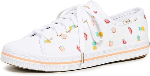حذاء رياضي نسائي من Keds Kickstart Sunnylife Fruits Fashion، أبيض 6 in Kuwait