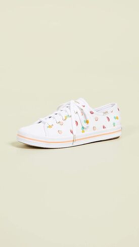 حذاء رياضي نسائي من Keds Kickstart Sunnylife Fruits Fashion، أبيض 6 in Kuwait