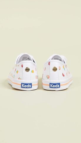 حذاء رياضي نسائي من Keds Kickstart Sunnylife Fruits Fashion، أبيض 6 in Kuwait
