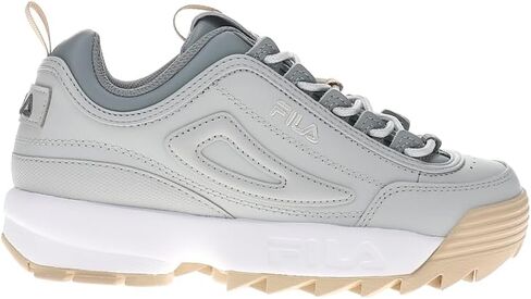 حذاء رياضي نسائي من Fila Disruptor Ii برباط مثقوب كاجوال - رمادي in Kuwait