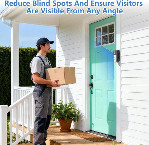 Doorbell Mount for Ring Wired Doorbell Plus/Pro(2025/2021 Release)/Ring Video Doorbell Wired(2024 Release), 35-145° Left/Right Adjustable Angle Ring Doorbell Camera Wall Wedge Bracket No-Drill in Kuwait