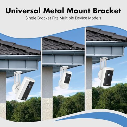EDUP LOVE Metal Ceiling Mount Adapter for Ring Camera, Eave Mount Bracket for Ring Indoor Cam Plus, Outdoor Cam Pro/Plus & Spotlight Cam Pro/Plus, Adjustable Angle No Image Flip, Security Camera Mount in Saudi Arabia