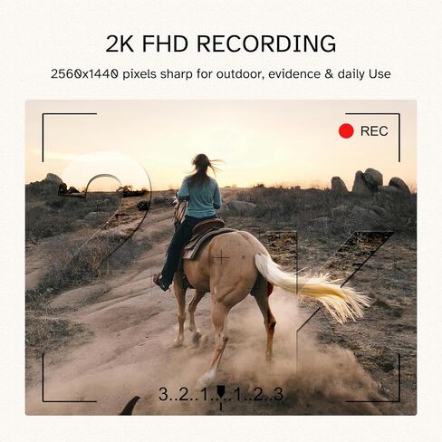 2K Body Cam, Thumb Action Camera Wearable POV Cam with 32GB Card, Multi Accessories & APP for Sports Ski Travel in Kuwait