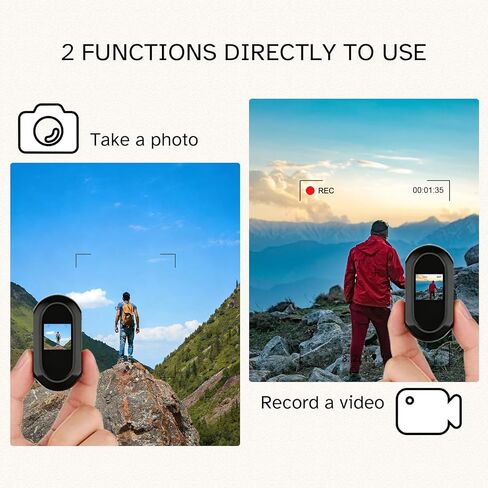 2K Body Cam, Thumb Action Camera Wearable POV Cam with 32GB Card, Multi Accessories & APP for Sports Ski Travel in Kuwait