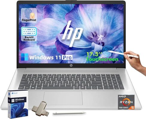 HP 14" HD Intel N4000 2.6GHz 4GB RAM 64GB eMMC Webcam Windows 10 Laptop + 1 Year Microsoft Office, Silver, 14-14.99 inches (7MP91UA) in Saudi Arabia