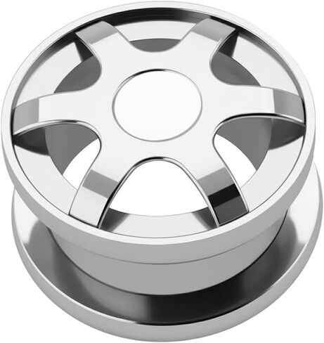 Wheel Car Surgical Steel Flesh Tunnel Gauge Ear Piercing Body Jewelry in Saudi Arabia