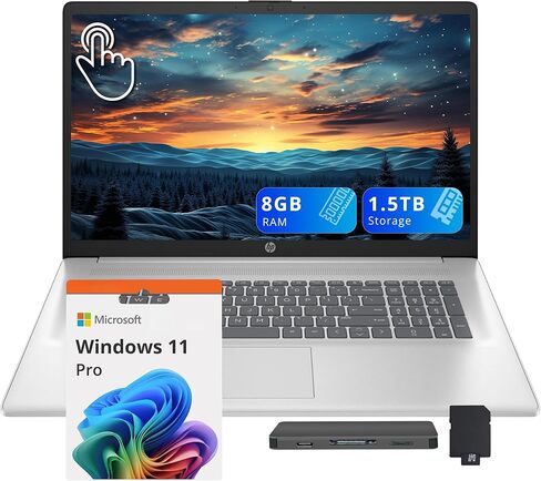 HP لابتوب عالي الاداء بشاشة لمس 15.6 انش (15-EF0023dx) AMD رايزن 5 3500U ذاكرة 12 جيجا وSSD 256 جيجا - فضي طبيعي in Kuwait