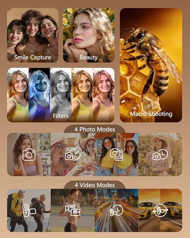 كاميرا رقمية بدقة 4K بدقة 88 ميجابكسل للتصوير الفوتوغرافي، وكاميرا تسجيل فيديو لليوتيوب مع تكبير بصري 24X وواي فاي، وكاميرات تسجيل فيديو بتركيز تلقائي مع بطاقة 16 جيجابايت in Kuwait