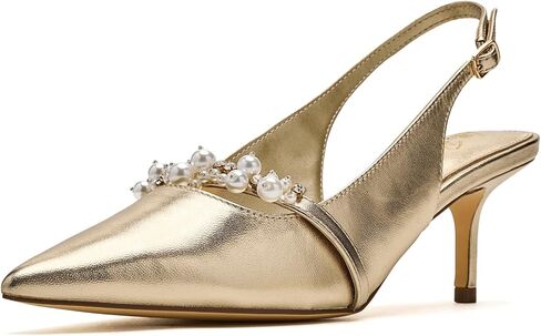 Lilly Pulitzer Womens Tamara Pearl Kitten Heels in Kuwait