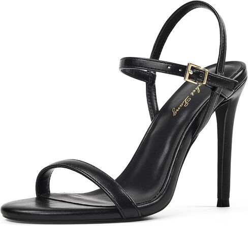 Elisabet Tang Women's Classic Stiletto High Heeled Sandals - Minimalist One-Strap Open Toe Dress Shoes for Weddings, Parties & Evening Events in Saudi Arabia