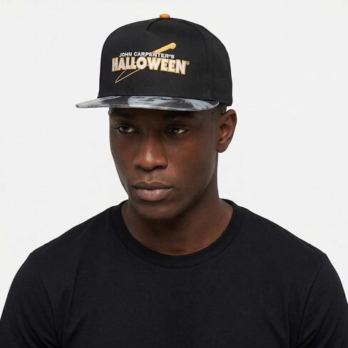 Ripple Junction Halloween مايكل مايرز يواجه بيل المتحول المطرز بشعار فيلم الرعب Snapback قبعة مرخصة رسميًا in Kuwait