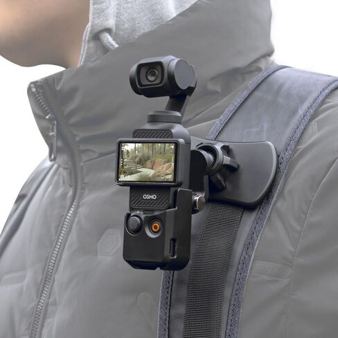 360° Rotation Backpack Strap Mount,Quick Clip Mount with Expand Frame Compatible with DJI Osmo Pocket 3 in Kuwait