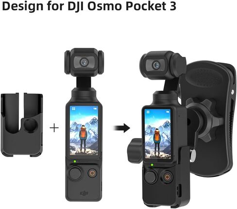 360° Rotation Backpack Strap Mount,Quick Clip Mount with Expand Frame Compatible with DJI Osmo Pocket 3 in Kuwait