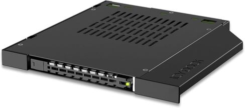 ICY DOCK ToughArmor MB852M2PO-B - إطار قابل للإزالة 2x M.2 NVMe PCIe SSD إلى 2x OCuLink بسرعة 64 جيجابت في الثانية بتنسيق نحيف للغاية باللون الأسود in Saudi Arabia