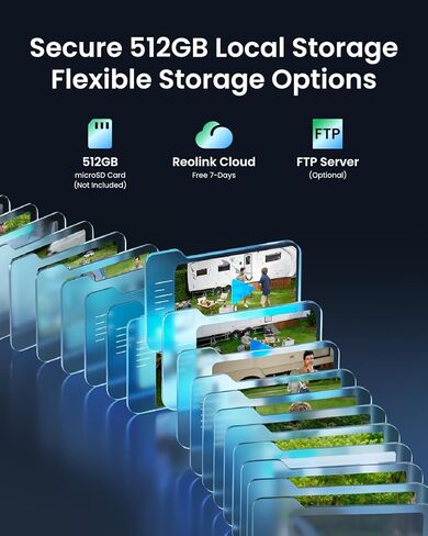 كاميرا أمان خلوية REOLINK 4K 4G LTE، تتبع تلقائي 360 درجة مع كشف الذكاء الاصطناعي الذكي، 8 ميجابكسل تعمل بالطاقة الشمسية/البطارية، رؤية ليلية ملونة، تخزين محلي، بطاقة SIM متضمنة، إصدار Go PT Ultra-Grey محدث. in Kuwait