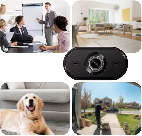 Compact Wireless WiFi Security Camera, USB-Powered Indoor Home Monitoring Camera with Motion Detection, Night Vision & Smartphone Alerts, Lens, Modern Stylish Design in Kuwait