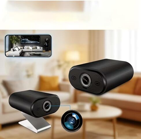 Compact Wireless WiFi Security Camera, USB-Powered Indoor Home Monitoring Camera with Motion Detection, Night Vision & Smartphone Alerts, Lens, Modern Stylish Design in Kuwait