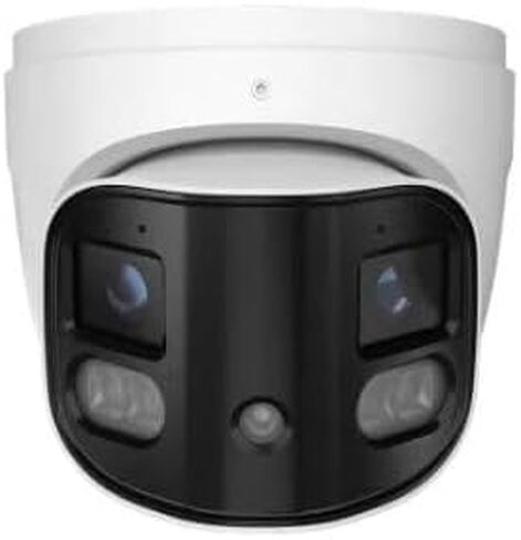 Titanium IP-5DT8E3B-28-8MP Dual-Lens Splicing Turret Network Camera, H.265+/H.264+, True Day/Night Vision, Smart Light, IR & White Light, Micro SD, Mobile Monitoring in Kuwait