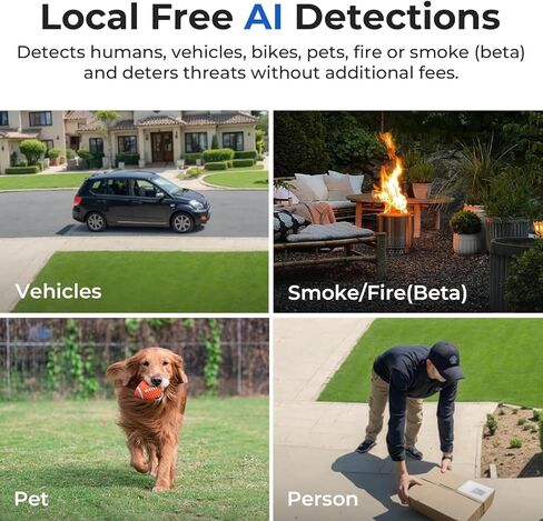 IMILAB EC6 Pro 4K Wired Outdoor Security Camera, 5GHz WiFi Plug-in Outdoor Camera for Home Security w/Spotlight, 360° Rotation, Free Detect & Tracking, Waterproof, 24/7 Local Recording, No Monthly Fee in Kuwait