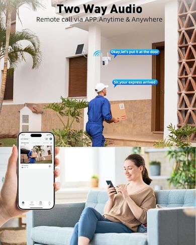 كاميرات أمنية لأمن المنزل، شبكة لاسلكية خارجية 4G LTE خلوية، كاميرا شمسية بدقة 4 ميجابكسل بدون واي فاي، رؤية ليلية ملونة، اكتشاف PIR، بطاقة SD وبطاقة SIM سعة 32 جيجابايت، عرض كاميرا 360 درجة، لا حاجة إلى أسلاك in Kuwait