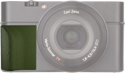 لSG-SRX لسوني RX100 I-VIII DSC-RX100 Mark VI، VII ملحق مقبض سيليكون مضاد للانزلاق مقبض الجانب الأيسر والأيمن، راحة مريحة، لاصق خالٍ من البقايا (أخضر زيتوني) in Kuwait