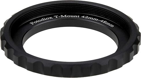 محول عدسة Fotodiox إصدار أسترو - متوافق مع منظار T-Mount واسع المجال مقاس 48 مم (x0.75) إلى 42 مم (x0.75) T-Mount (T/T-2) محولات تثبيت لولبية للتصوير الفلكي في الفضاء السحيق in Kuwait