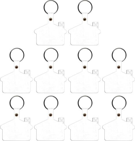 DISCOUNT PROMOS Custom House Shaped Soft Key Tags Set of 10/50/100, Personalized Bulk Pack - Perfect for Tradeshows, Party Favors, Events - Black in Saudi Arabia