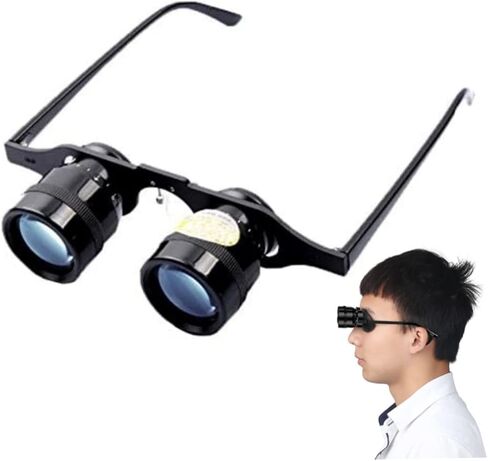 Binoculars Glasses, 10x High Definition Binoculars Telescope, Hands Free Night Vision Telescope for Fishing Hunting Bird Watching Sightseeing Concerts in Kuwait