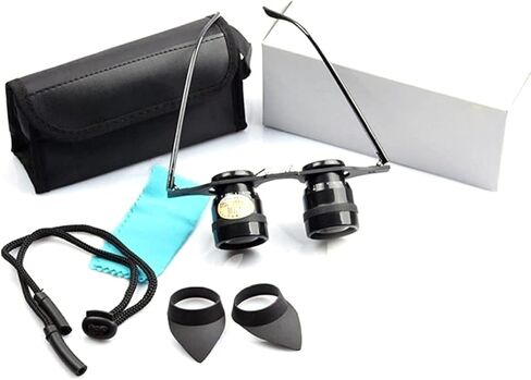 Binoculars Glasses, 10x High Definition Binoculars Telescope, Hands Free Night Vision Telescope for Fishing Hunting Bird Watching Sightseeing Concerts in Kuwait