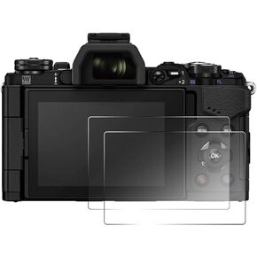 2PCS Screen Protector Compatible with Olympus E-M5 E-P3, Crystal Clear 9H Hardness Tempered Glass Film, Digital Camera Accessories, Anti-scratch Anti-Finger Print in Kuwait