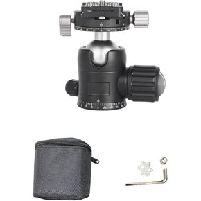 Panoramic Ball Head, 360 Degree Rotation Tripod Head, Camera Mount with Separate Coarse Locking & Fine Damping Knobs, Ideal for DSLR Camera, Monopod & Tripod, Load 8kg (30mm) in Kuwait