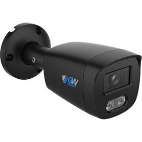 كاميرا GW Security 4K 8MP PoE IP رؤية ليلية مزدوجة اللون ورؤية ليلية خارجية وميكروفون رصاصة للمراقبة الداخلية، متوافقة مع NDAA، أسود (GW832501M) in Kuwait